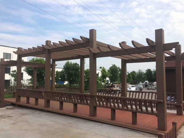 胶州木塑廊架护栏